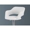 Monarch Specialties Bar Stool, Swivel, Bar Height, Adjustable, Metal, Pu Leather Look, White, Chrome, Contemporary I 2358 - alternate 2